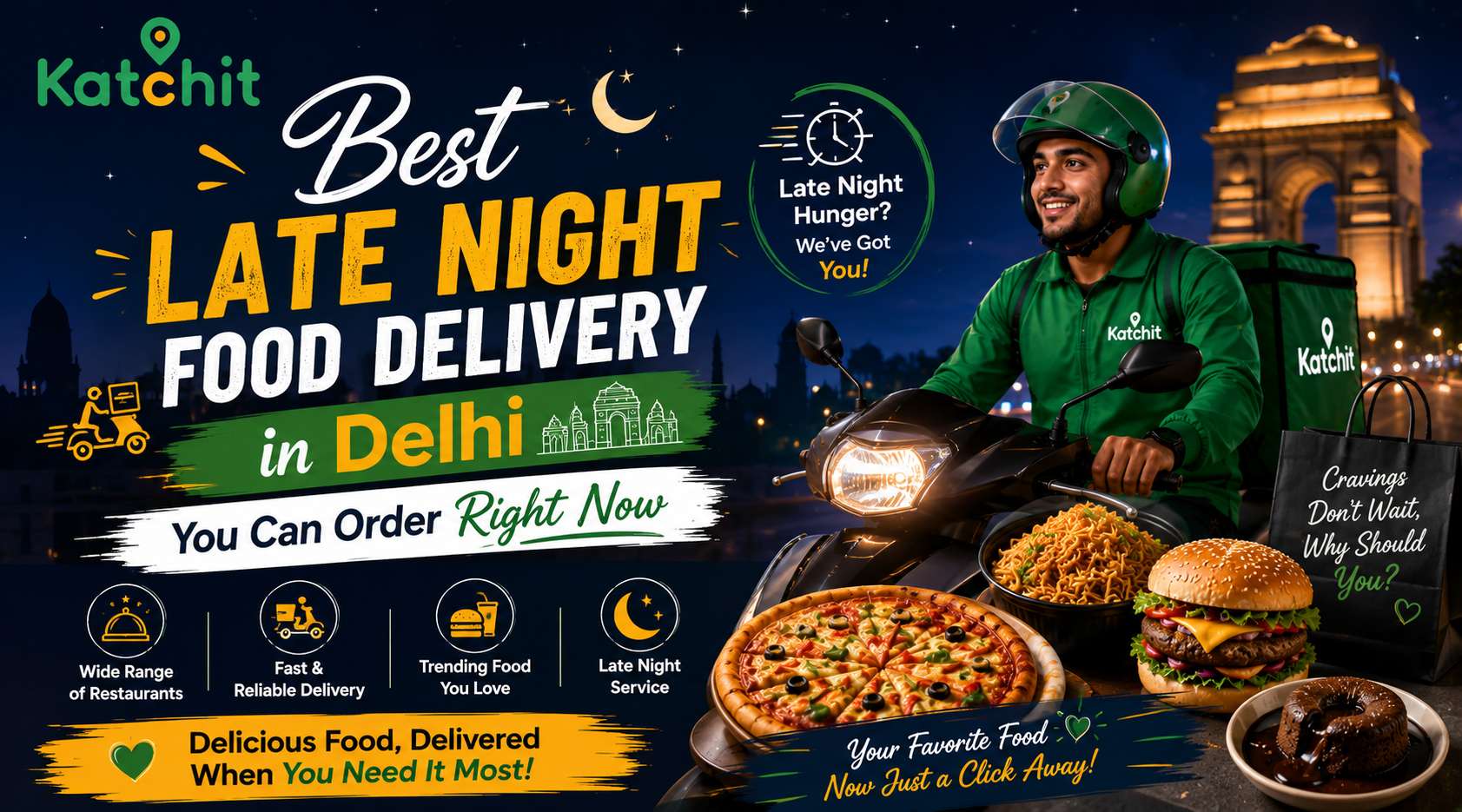 Best Late Night Food Delivery in Delhi You Can Order Right Now