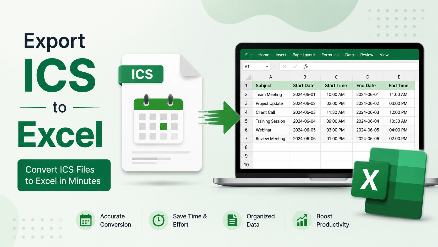 How to Export ICS to Excel Format? Explore Solutions