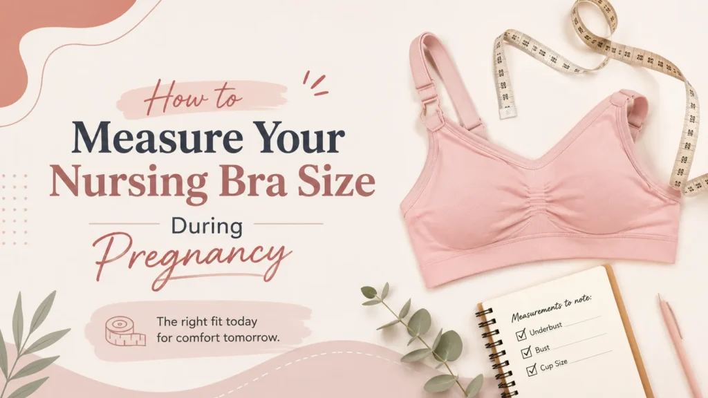 How to Measure Your Nursing Bra Size During Pregnancy