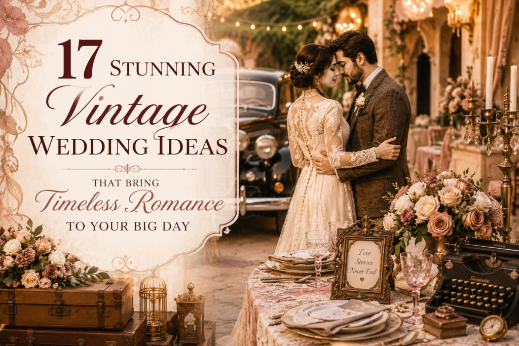 17 Stunning Vintage Wedding Ideas That Bring Timeless Romance to Your Big Day!