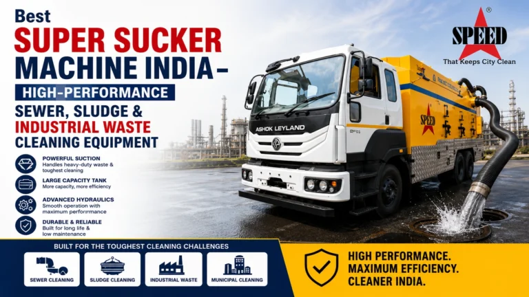 Best Super Sucker Machine India – High-Performance Sewer, Sludge And Industrial Waste Cleaning Equipment
