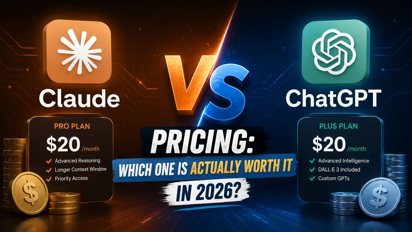 Claude vs ChatGPT Pricing: Which One Is Actually Worth It in 2026?