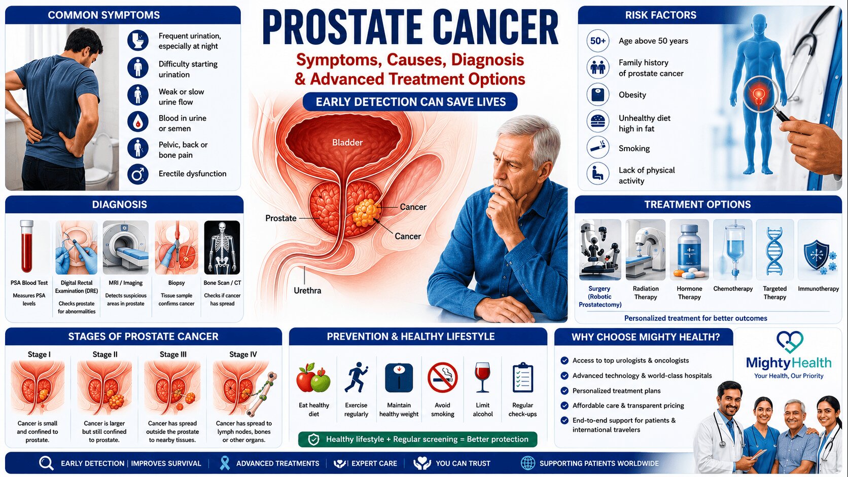 What Is Prostate Cancer? Symptoms, Causes, Diagnosis, and Advanced Treatment Options