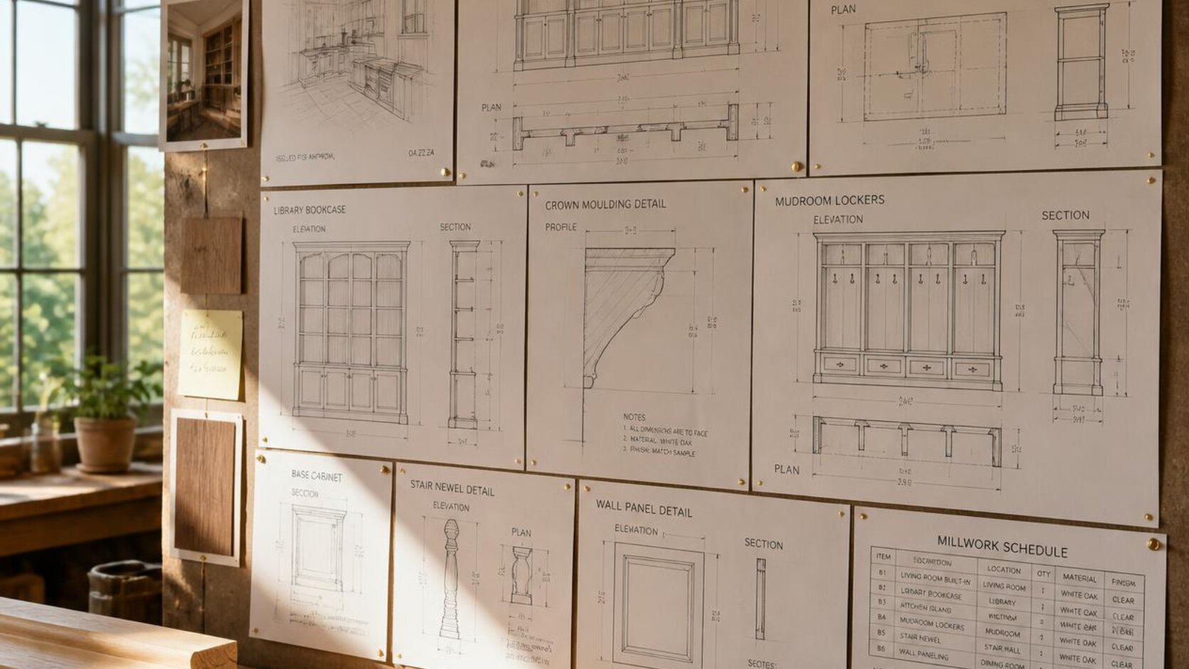 How Millwork Shop Drawings Improve Custom Cabinet Manufacturing