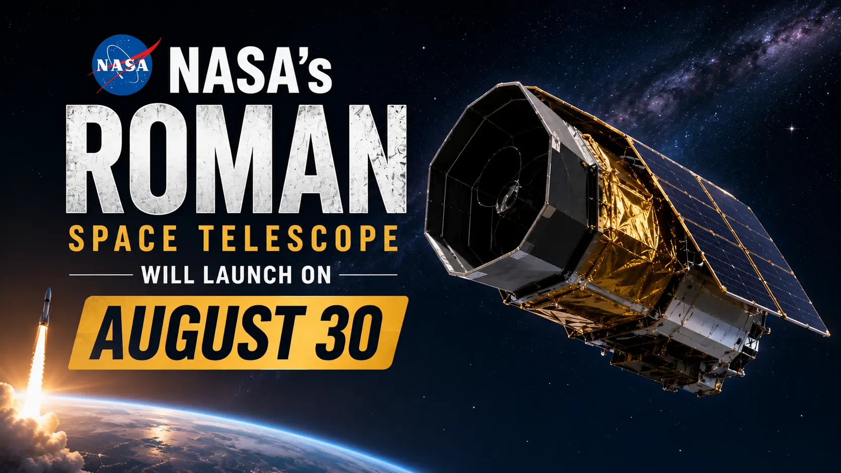 NASA’s Roman Space Telescope Will Launch On August 30