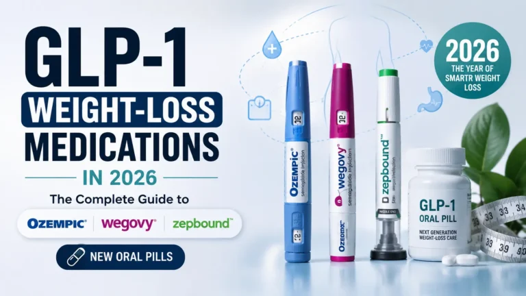 GLP-1 Weight-Loss Medications in 2026: The Complete Guide to Ozempic, Wegovy, Zepbound & the New Oral Pills