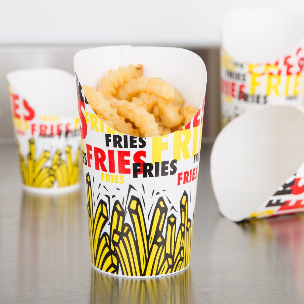 Unique Custom Fry Scoop Cups to Upgrade Snack Service