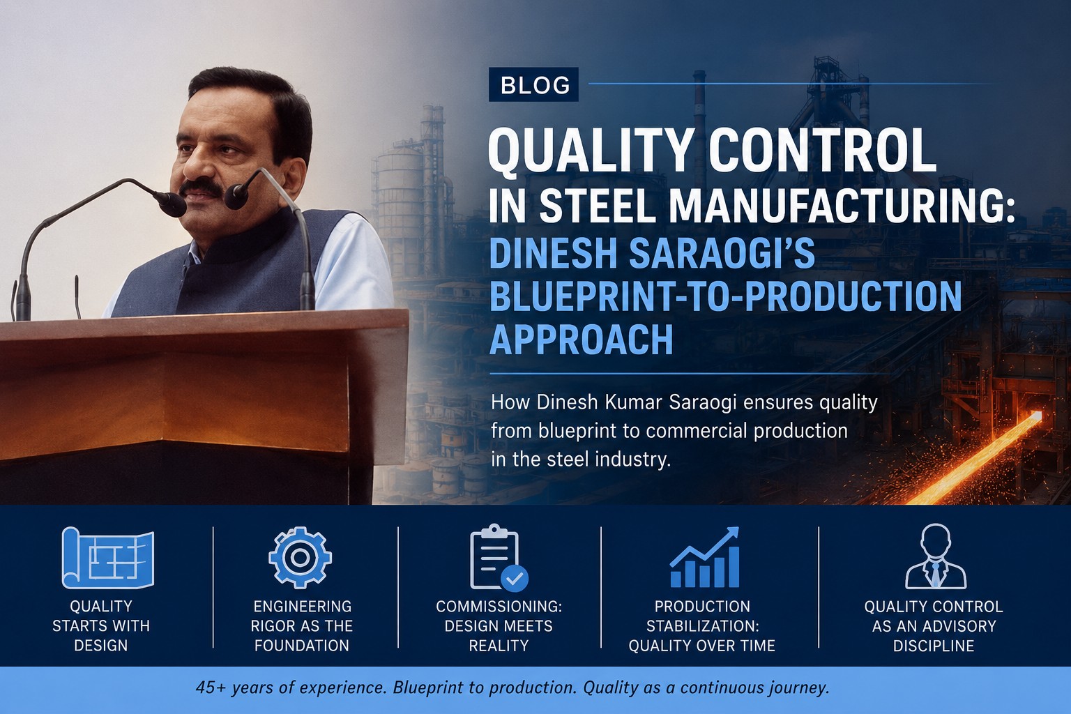 Quality Control From Blueprint To Commercial Production: What Dinesh Kumar Saraogi’s Journey Teaches Us