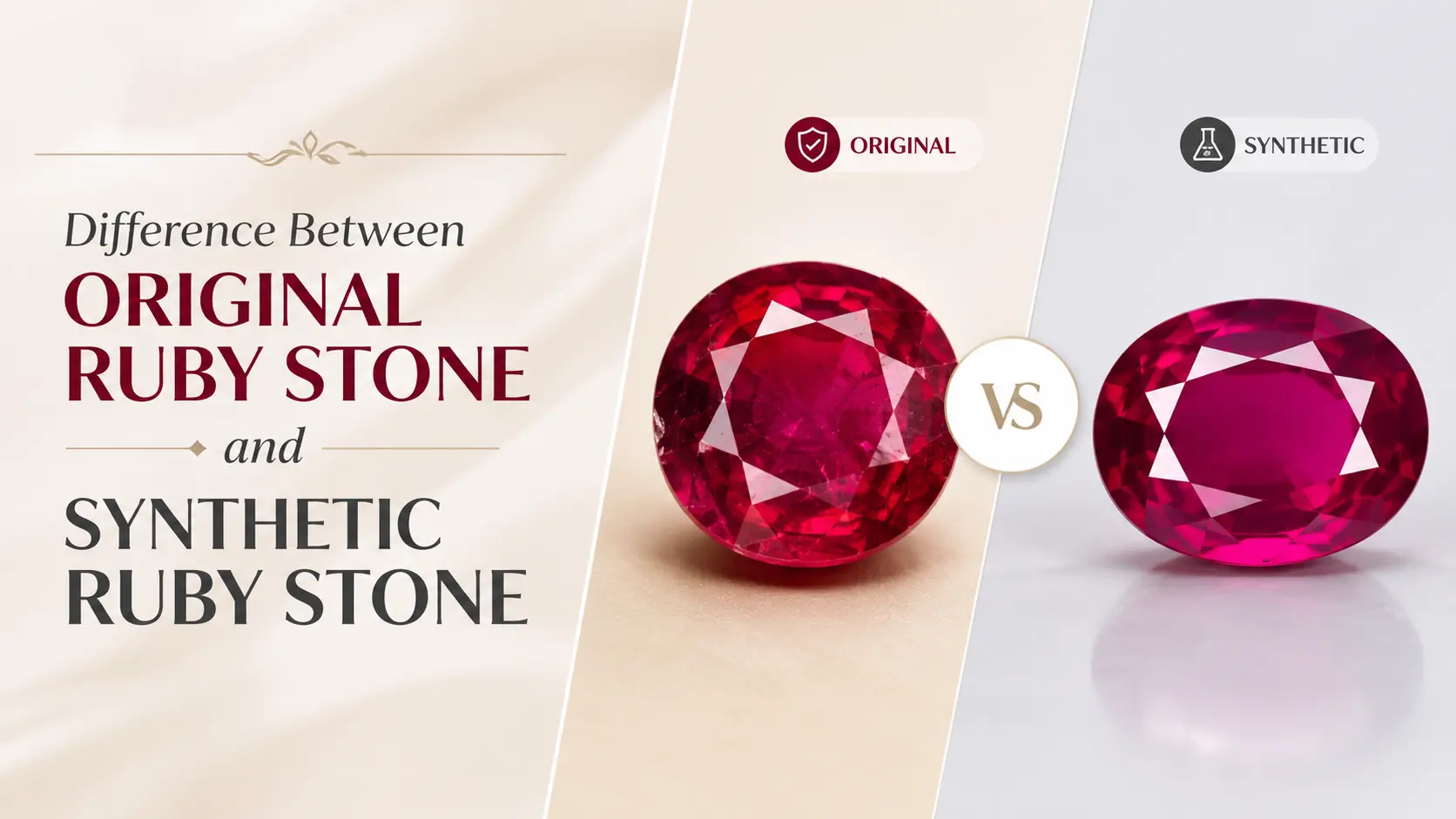Difference Between Original Ruby Stone and Synthetic Ruby Stone