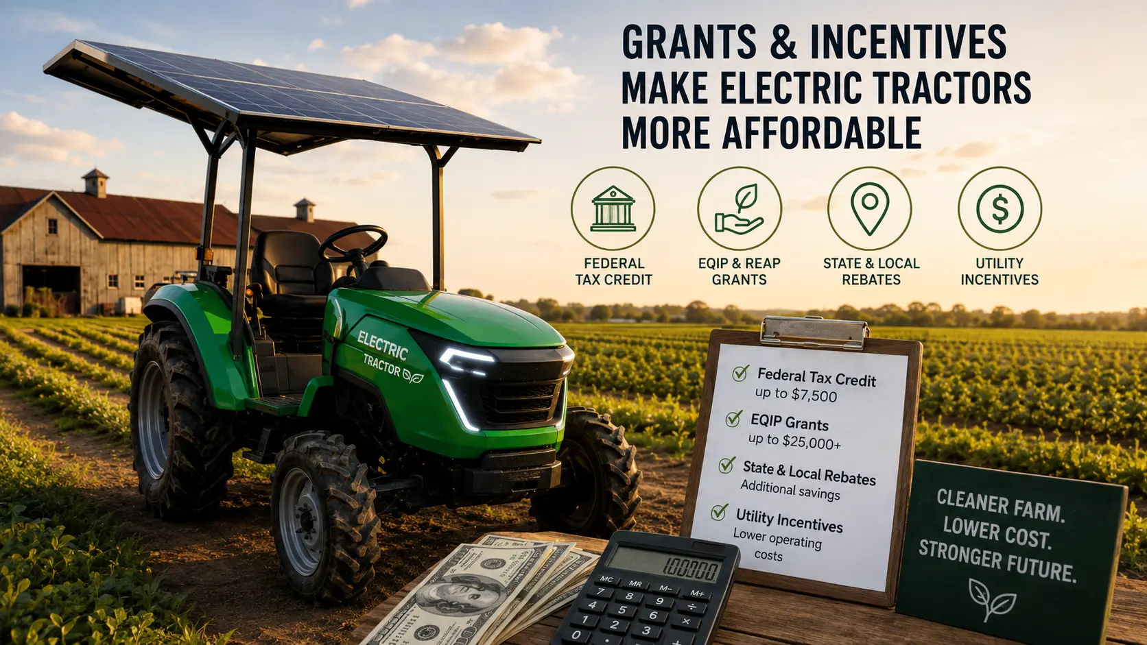 Are There Grants and Incentives to Buy an Electric Tractor? Here’s What Farmers Need to Know