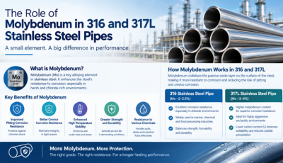 The Role of Molybdenum in 316 and 317L Stainless Steel Pipes