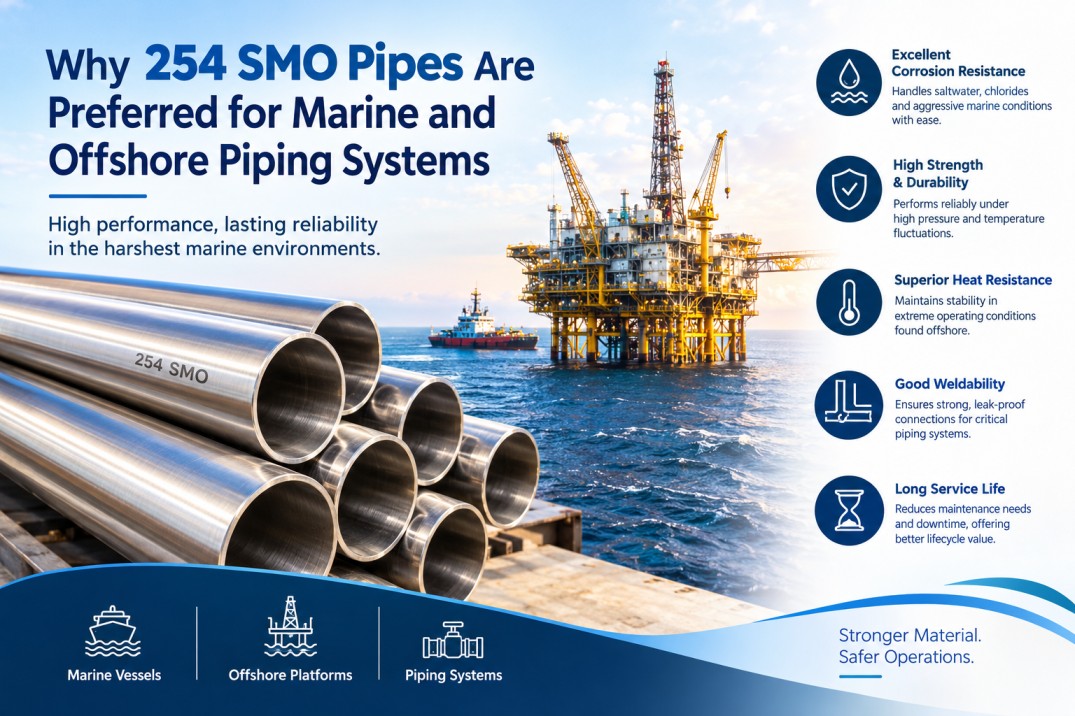 Why 254 SMO Pipes Are Preferred for Marine and Offshore Piping Systems