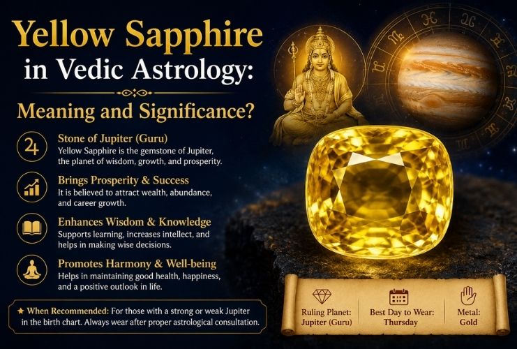 Yellow Sapphire in Vedic Astrology: Meaning and Significance