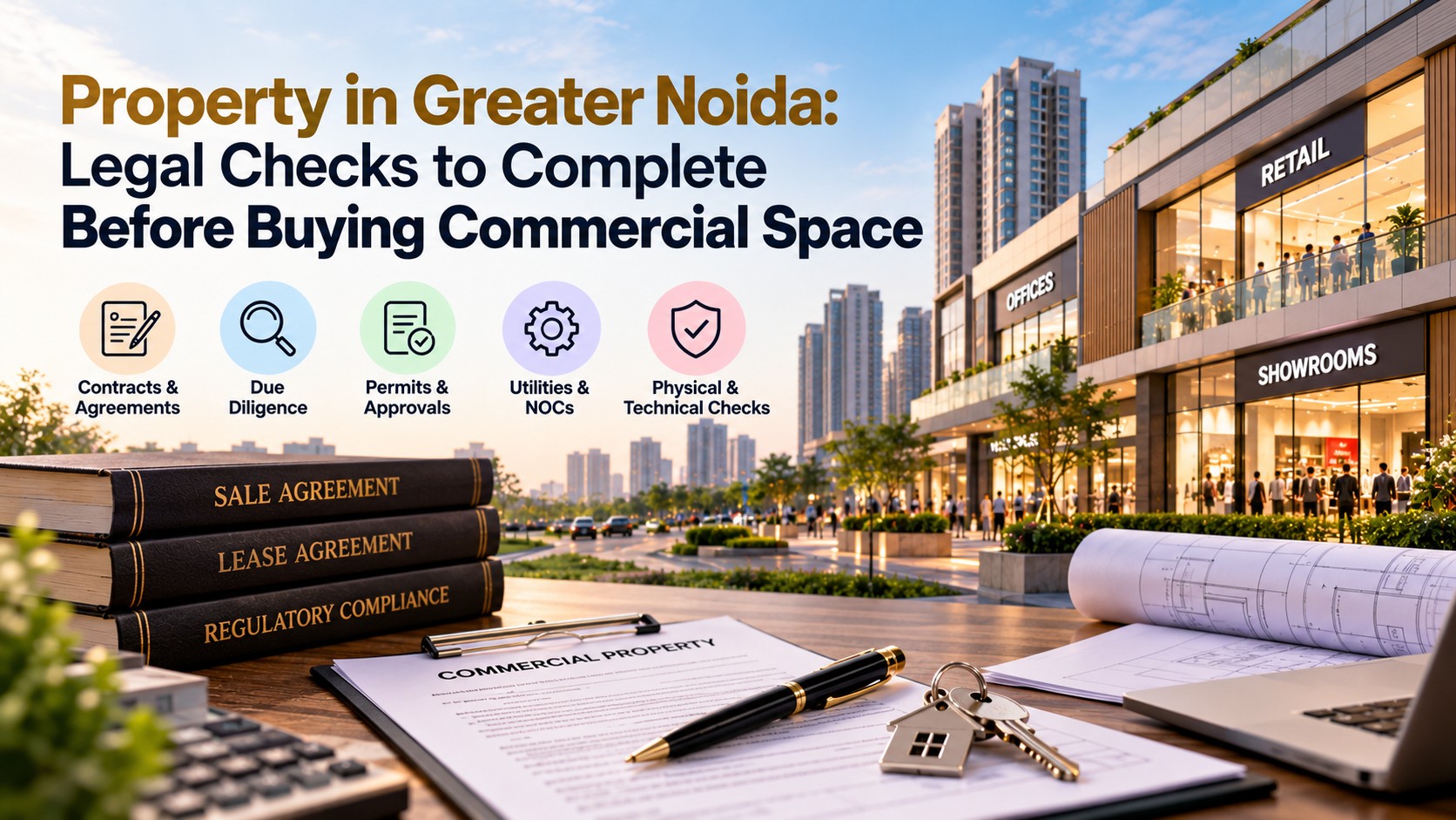 Property in Greater Noida: Legal Checks to Complete Before Buying Commercial Space